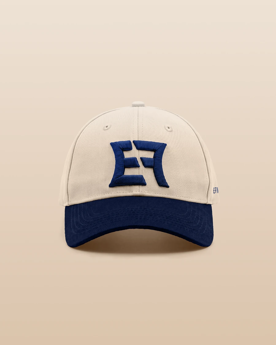 Continuum 03 cap in estate blue, seen from the front